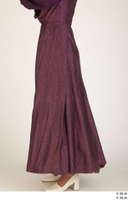  Photos Woman in Historical Dress 3 19th century Purple dress historical clothing lower body 0003.jpg